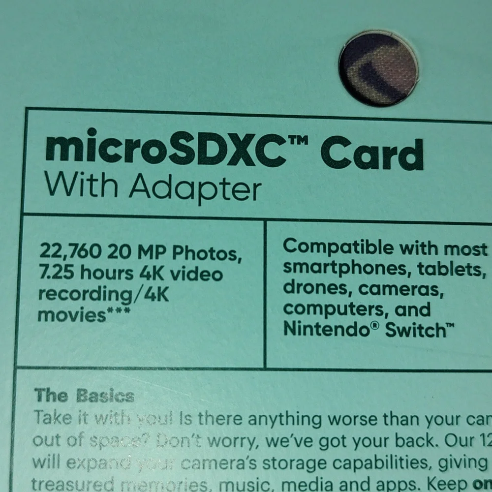Keep ONN 100006054 microSDXC Card 128gb With Adapter 100 Mb/s New Phone Memory